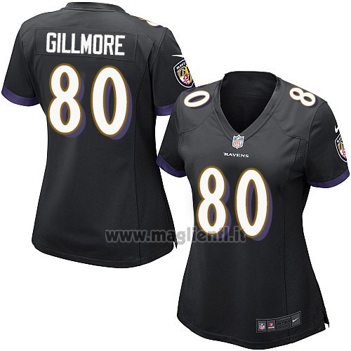Maglia NFL Game Donna Baltimore Ravens Gillmore Nero
